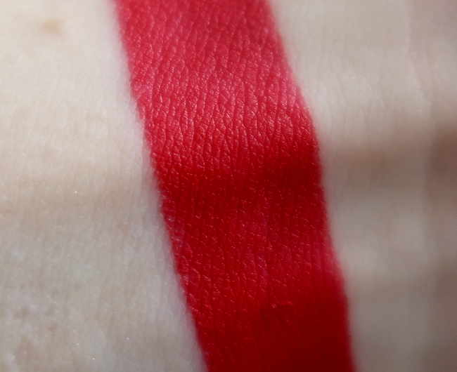 swatch NYX perfect red